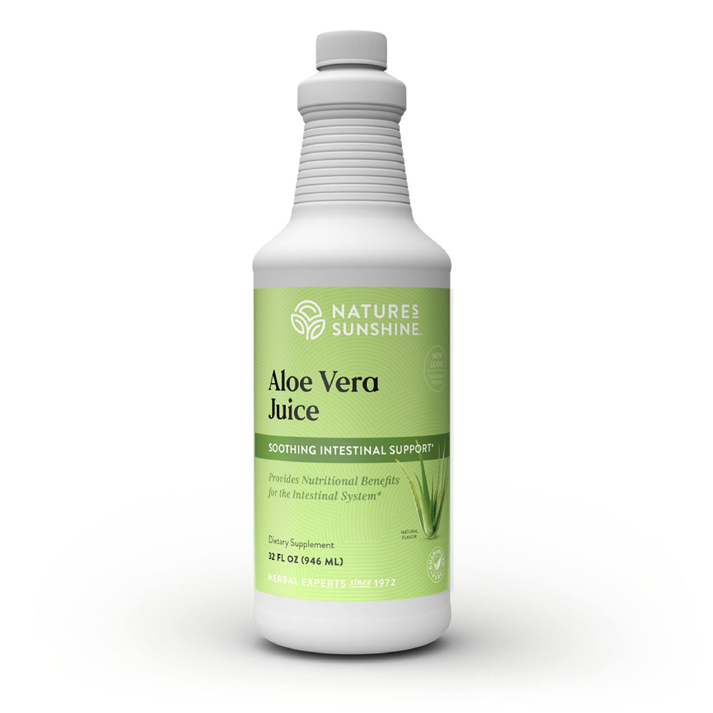 Nature's Sunshine Aloe Vera Juice 32 oz front view bottle