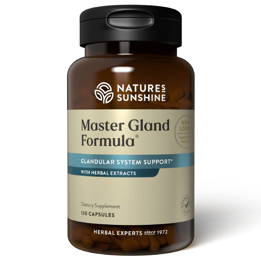 Nature's Sunshine Master Gland bottle with label front view