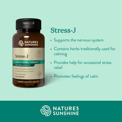 Stress-J bottle label close-up