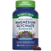 Nature's Truth Magnesium Glycinate Gummies Sour Grape bottle exterior