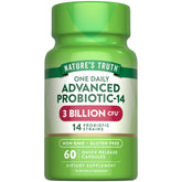 Nature's Truth Probiotics Capsules bottle label with 3B CFU