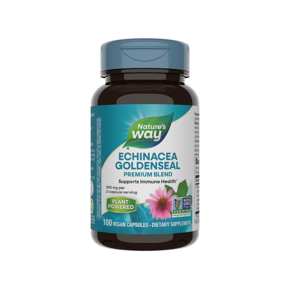 Bottle of Nature's Way Echinacea Goldenseal Premium Blend