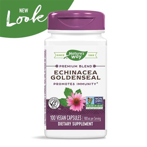 Natures Way Echinacea Goldenseal Root label close-up