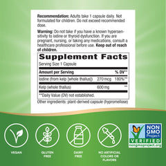 Kelp supports thyroid function