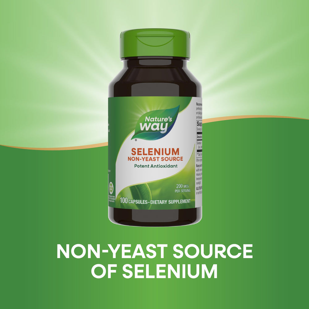 Nature's Way Selenium product label