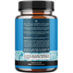 Natures Craft vegan NAC capsules being poured for convenient daily antioxidant support