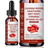 Front view of Naturesours Cayenne Pepper Drops bottle