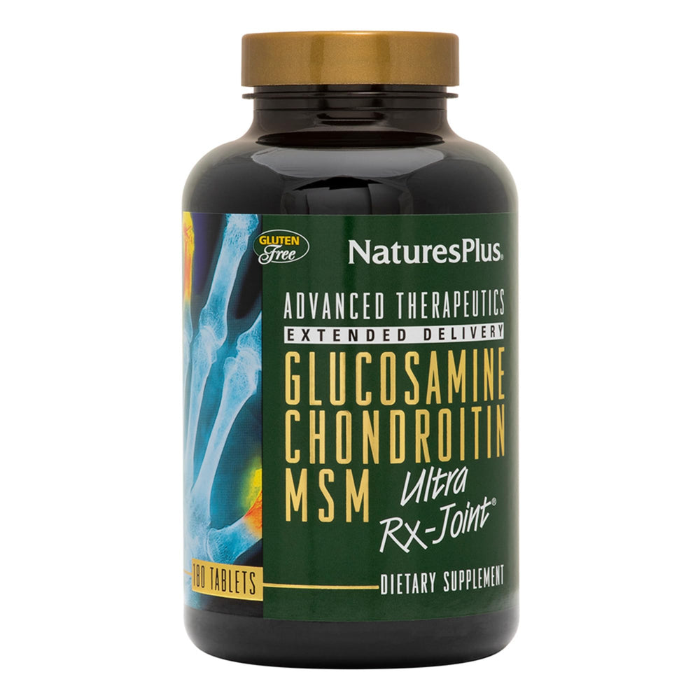 NaturesPlus Advanced Therapeutics Glucosamine Chondroitin MSM Ultra Rx Joint Tablets bottle - 180 tablets