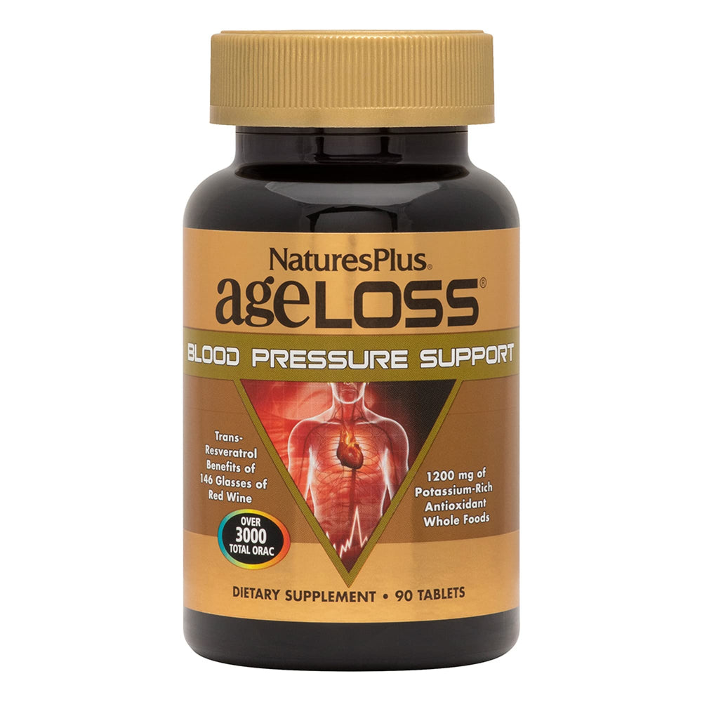 NaturesPlus AgeLoss Blood Pressure Support bottle label