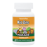Front view of NaturesPlus Animal Parade KidZinc Tangerine 90 lozenges