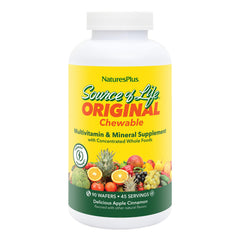 NaturesPlus front label showing product benefits and flavor
