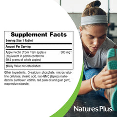 NaturesPlus label detail emphasizing ingredient clarity and purity