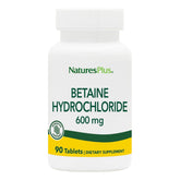 Nature's Plus Betaine HCl 600 mg bottle front label