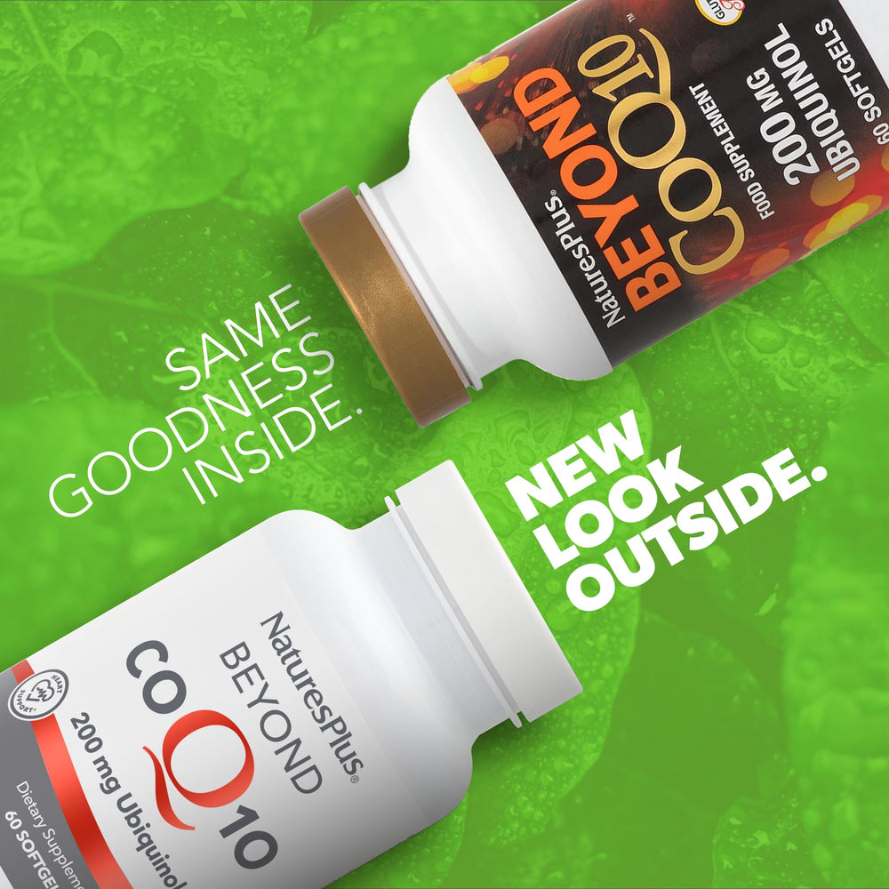 Close-up of ubiquinol 200 mg softgel