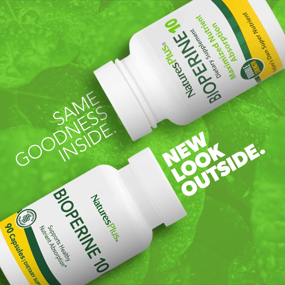 Close-up of Bioperine 10 capsules