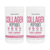 NaturesPlus Collagen Peptides Berry Lemonade powder container