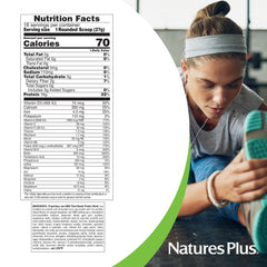 Gluten-free and Non-GMO icons on Energy Shake label