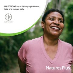 Product display with supplement facts and ingredients