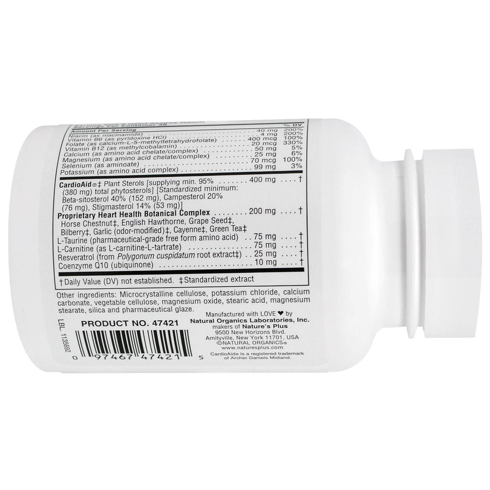 NaturesPlus Heartbeat packaging featuring vegetarian gluten-free formula.