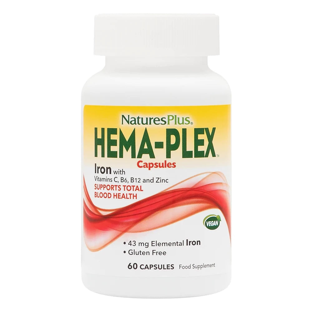 NaturesPlus Hema-Plex Iron bottle front view