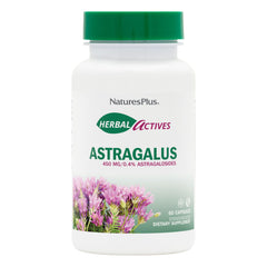 NaturesPlus Herbal Actives Astragalus bottle with 60 capsules