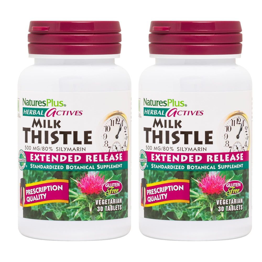 Packaging: NaturesPlus Herbal Actives Milk Thistle Extended Release, 60 servings.