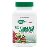 Bottle of NaturesPlus Herbal Actives Red Yeast Rice & Gugulipid 120 capsules
