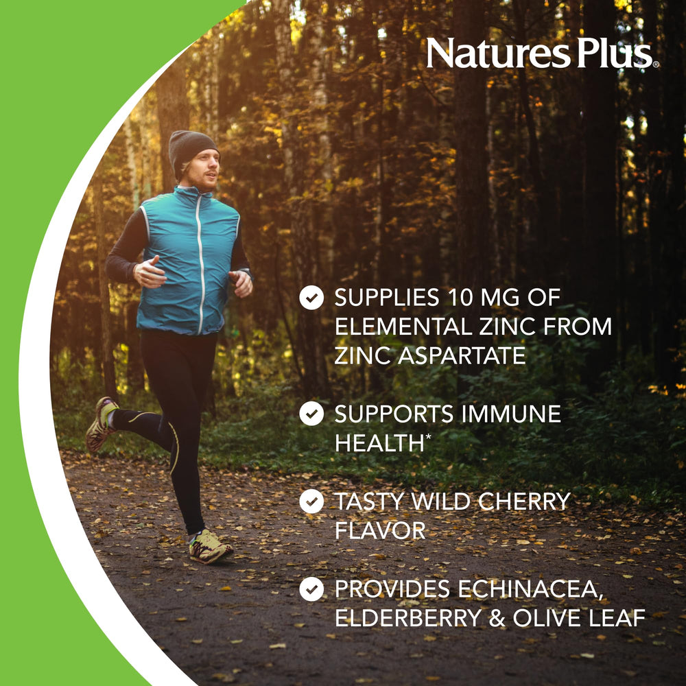 Label highlights elderberry, echinacea, and herbs