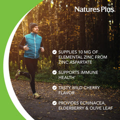 Label highlights elderberry, echinacea, and herbs