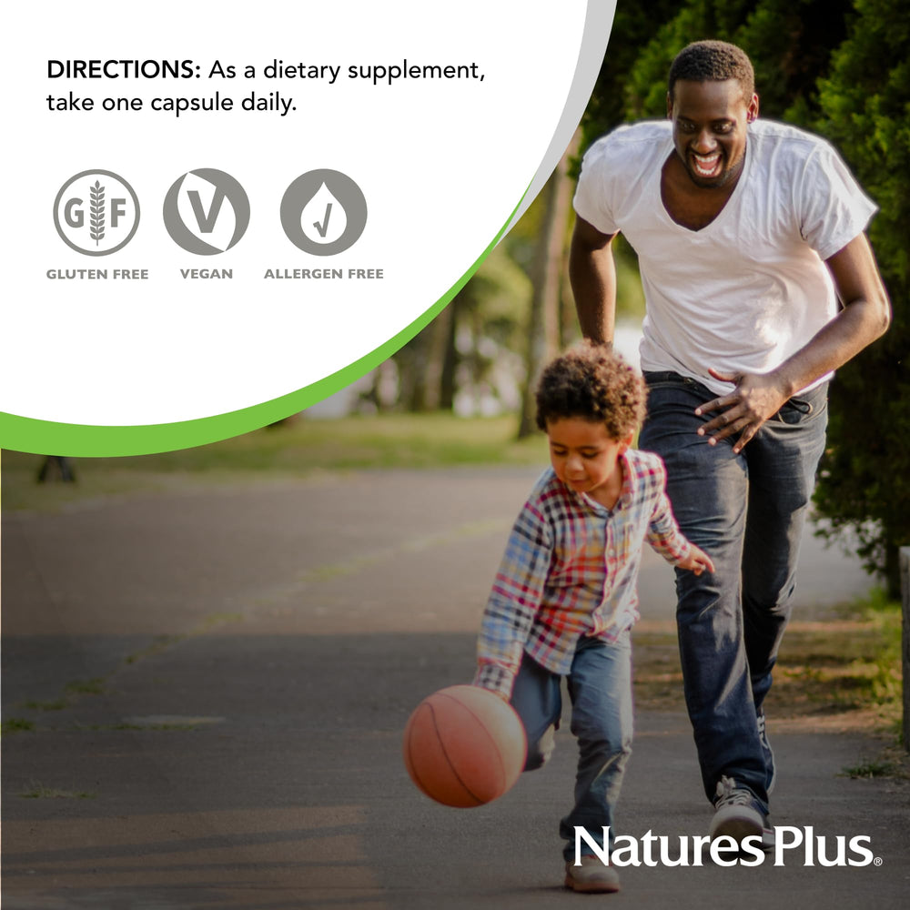 Ingredients and allergen information label for NaturesPlus Immune Action