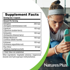 Serving size for NaturesPlus Immune Action: 1 capsule