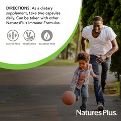 Nutrition facts and serving size on bottle label