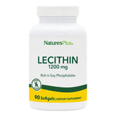 Bottle of NaturesPlus Lecithin 1200 mg softgels