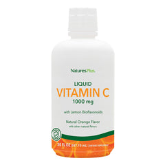 Bottle of NaturesPlus Liquid Vitamin C 1000 mg, 30 fl oz
