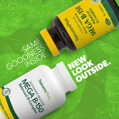 Two bottles of NaturesPlus Mega B-150 B-Complex