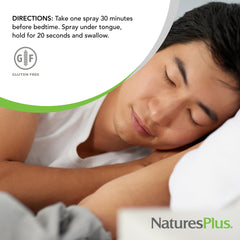 Pack of two 2 oz bottles of NaturesPlus Melatonin Spray