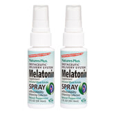 Front view of NaturesPlus Melatonin Spray, Peppermint flavor, 2 oz