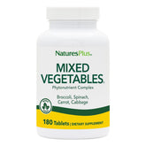 Bottle of NaturesPlus Mixed Vegetables - 180 Tablets Pack of 2