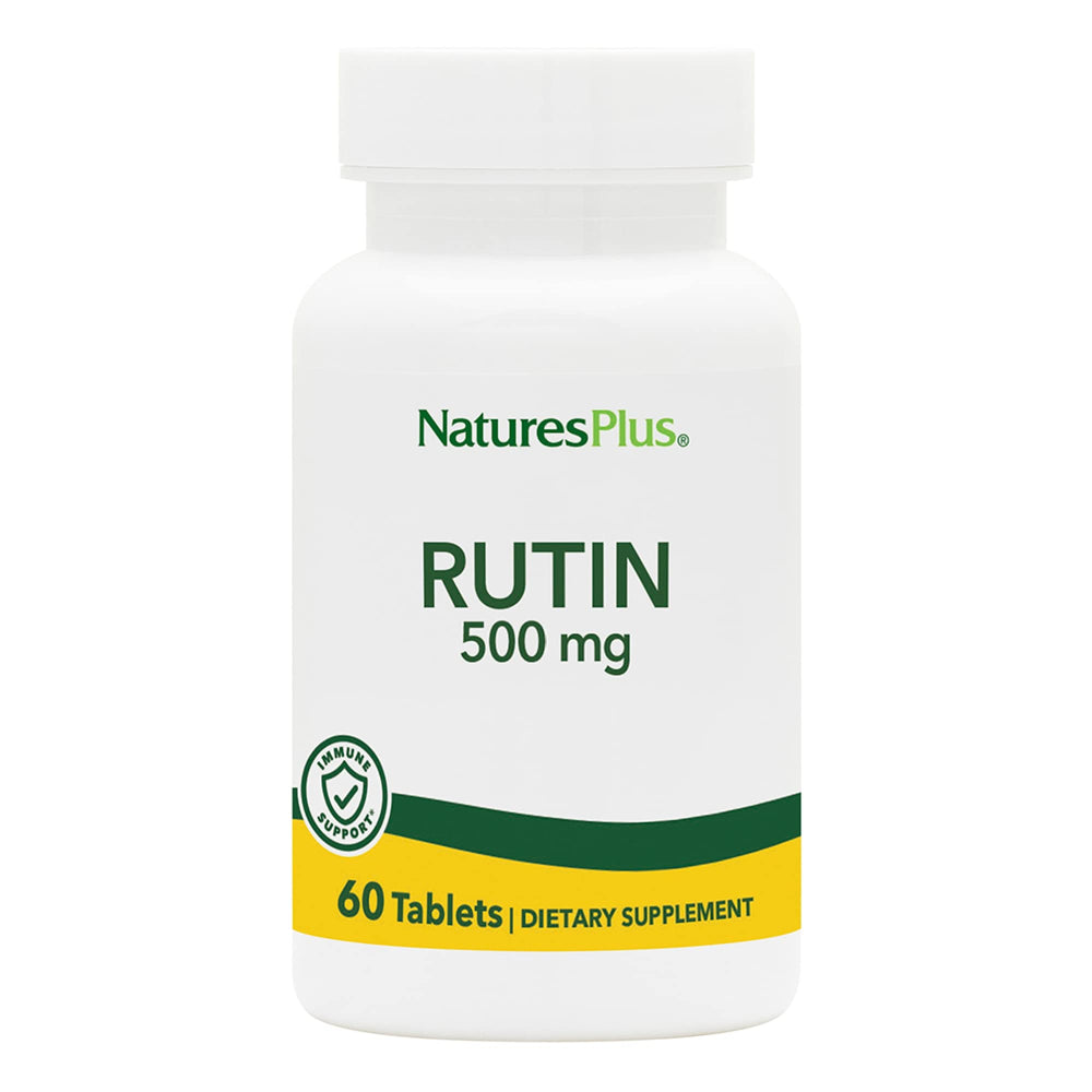 NaturesPlus Rutin 500 mg bottle and label