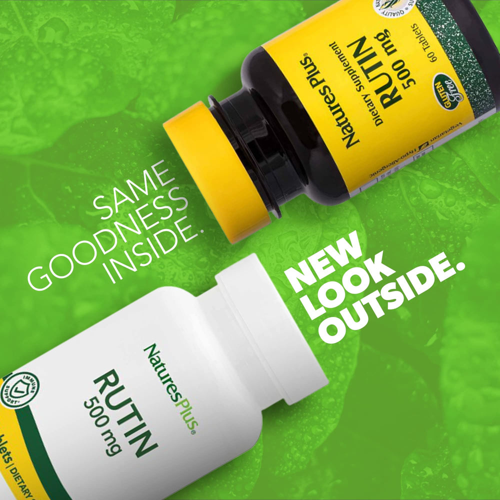 Rutin 500 mg vegetarian tablets packaging close-up