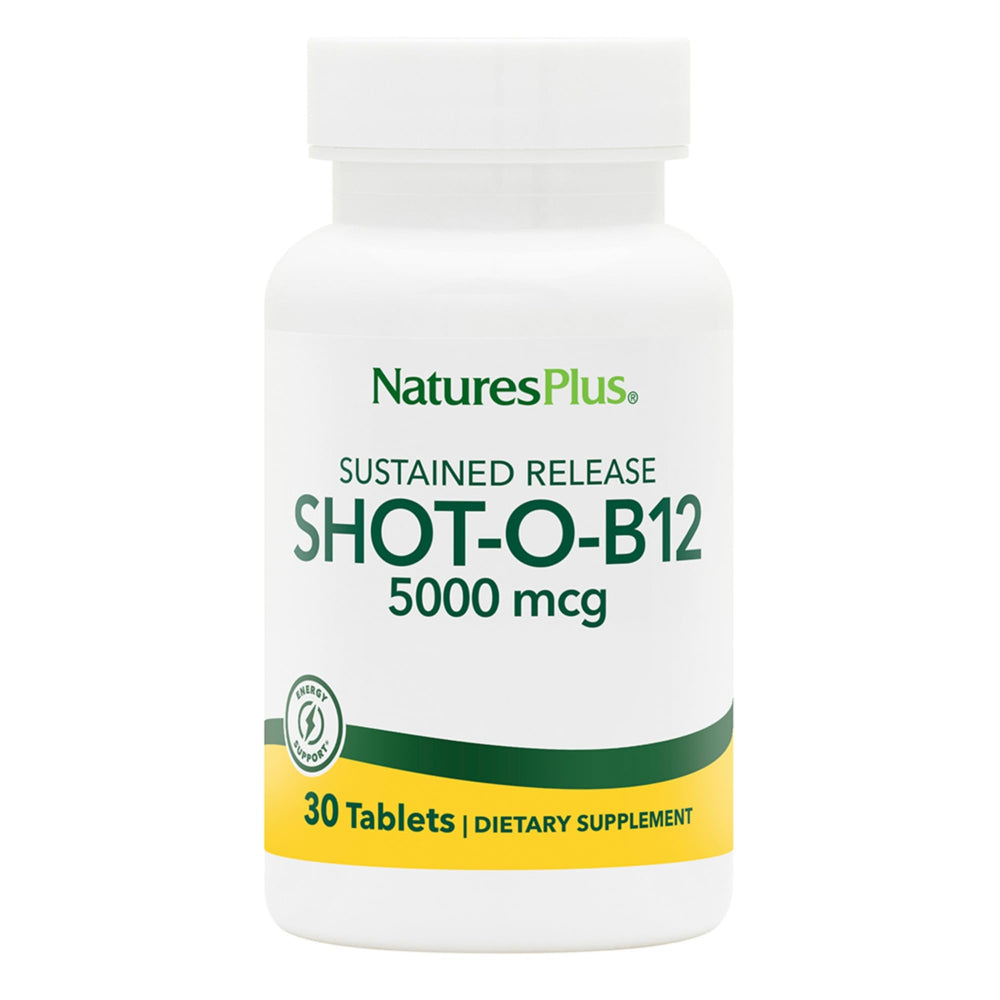 NaturesPlus Shot-O-B12 bottle – front view