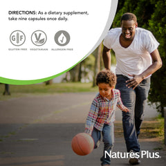 Product packaging highlighting blood, bone and immune support