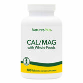 NaturesPlus Source of Life Cal/Mag bottle representing 180 vegetarian tablets