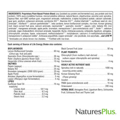 NaturesPlus Source of Life Energy Shake granola-snack-bowl conveys a satisfying optional bite.