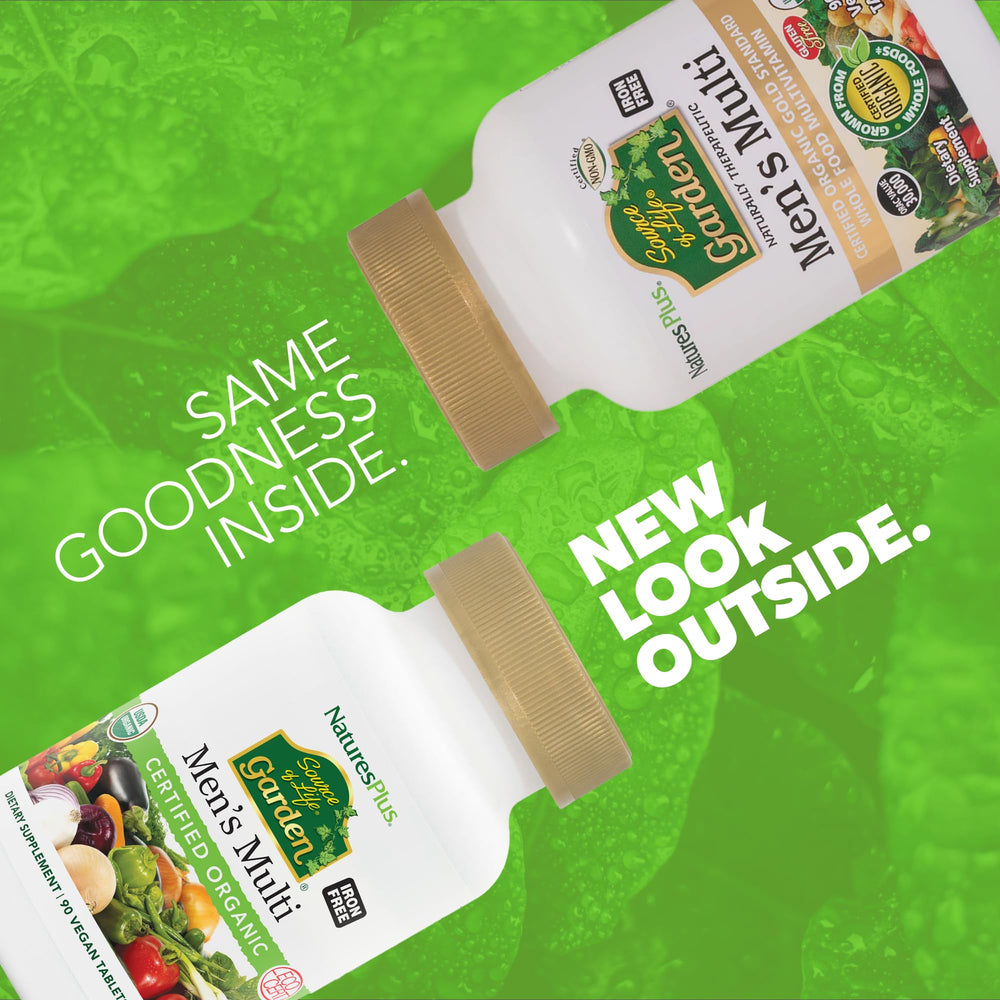 Close-up of bottle label showing organic, vegan, non-GMO attributes