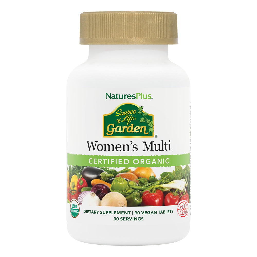 Bottle of NaturesPlus Source of Life Garden Organic Women's Multivitamin