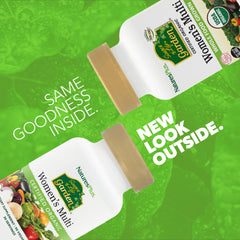 Close-up of vegan tablets from NaturesPlus multivitamin