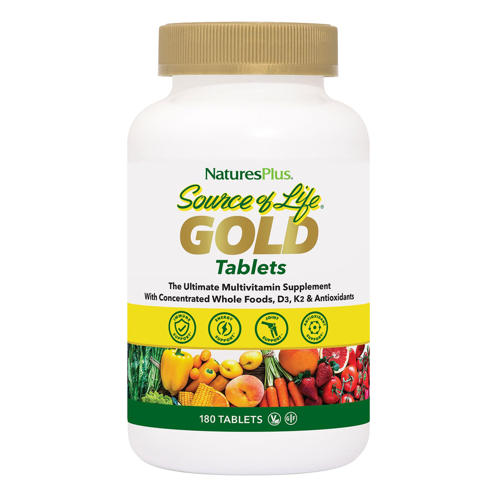 NaturesPlus Source of Life Gold Multivitamin bottle front view
