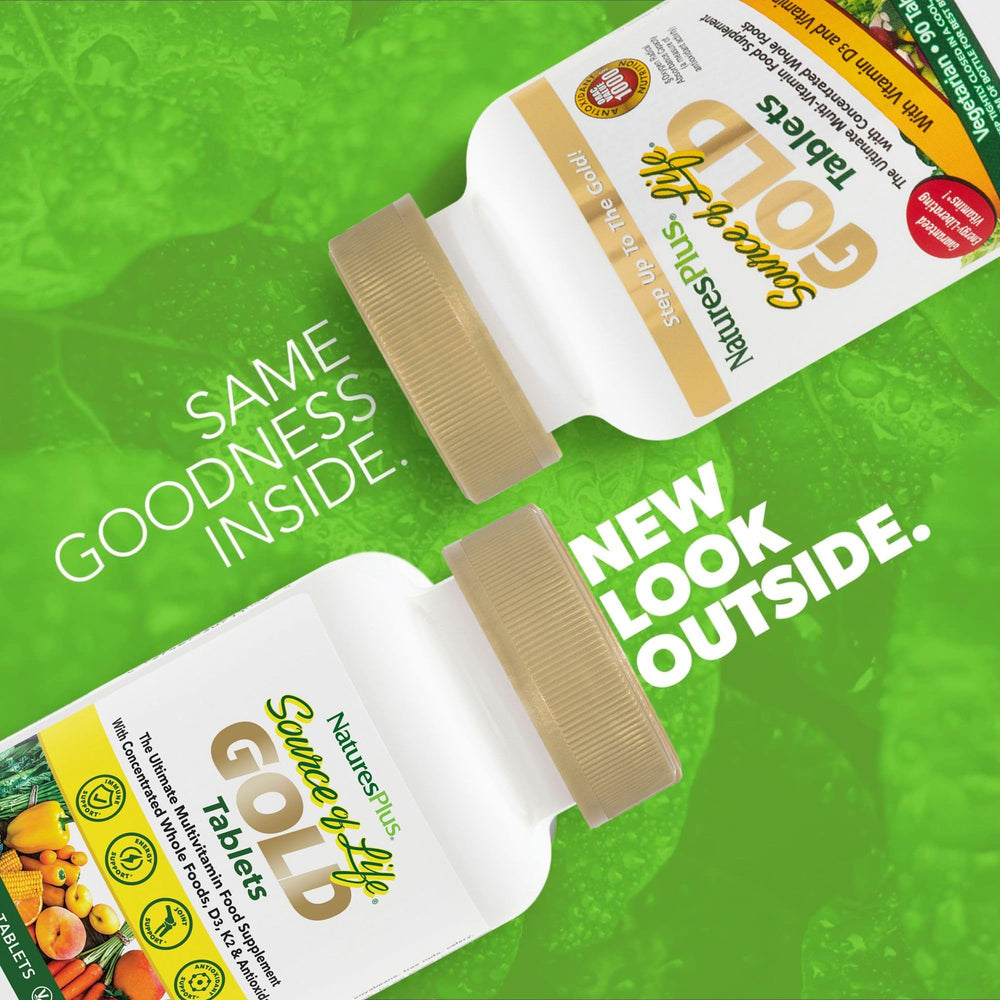 Product label showing 90 tablets and key nutrients