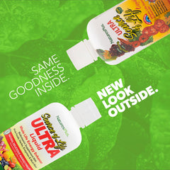 NaturesPlus Source of Life Liquid Mango Pineapple bottle angled view